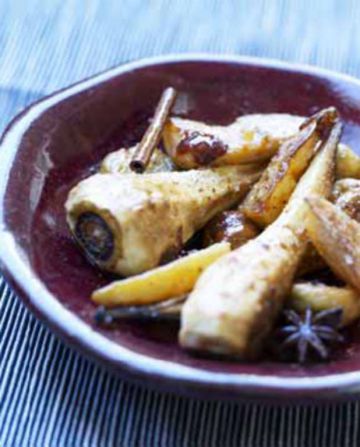 Panais confits au miel et épices