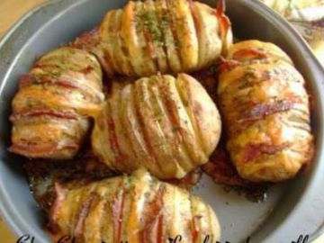 Pommes de terre papillon cheddar-bacon Pommes de terre papillon cheddar-bacon