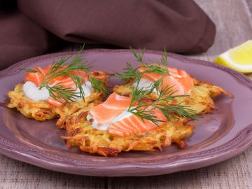 Bouchées de pommes de terre au saumon fumé Bouchées de pommes de terre au saumon fumé
