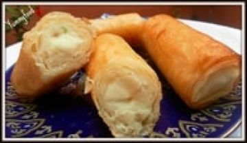 Cigares (ou briouates) pomme de terre-mozzarella Cigares (ou briouates) pomme de terre-mozzarella