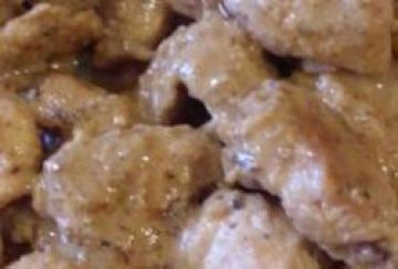 Émincé de poulet à la moutarde Émincé de poulet à la moutarde