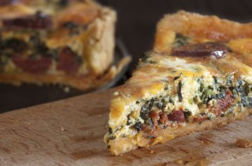 Quiche aux saucisses et épinards Quiche aux saucisses et épinards