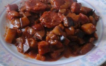Aubergines au chorizo Aubergines au chorizo