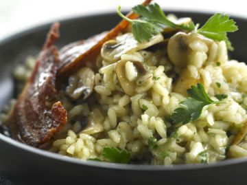 Risotto au chorizo et aux champignons Risotto au chorizo et aux champignons