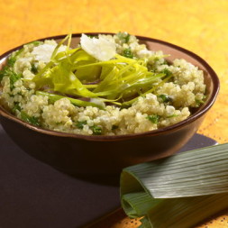 Quinoa à la fondue de poireaux Quinoa à la fondue de poireaux