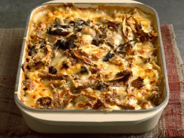 Gratin de polenta aux cèpes