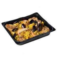 Paella, barquette individuelle Paella, barquette individuelle