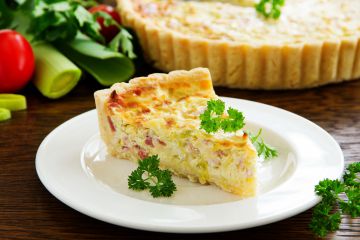 Quiche aux poireaux et jambon Quiche aux poireaux et jambon