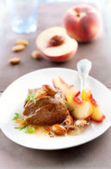 Médaillons de veau aux pêches Médaillons de veau aux pêches
