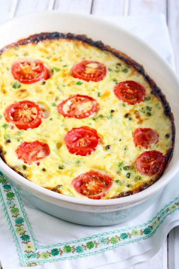 Flan de tomates cerises curry et ciboulette