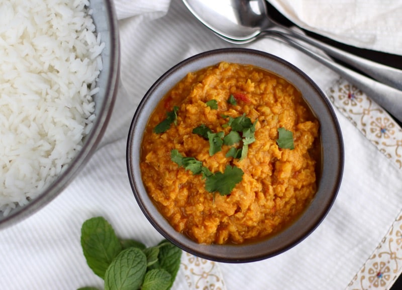 Dhal {lentilles corail à l'indienne} au Thermomix Dhal {lentilles corail à l'indienne} au Thermomix