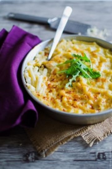 Gratin de macaronis aux trois fromages Gratin de macaronis aux trois fromages