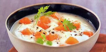 Velouté de chou-fleur au saumon fumé Velouté de chou-fleur au saumon fumé