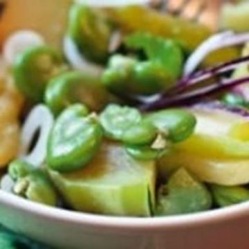 Salade de courgettes et de fèves Salade de courgettes et de fèves