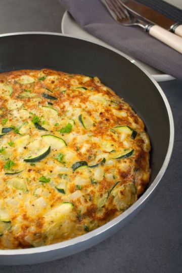 Omelette aux courgettes Omelette aux courgettes