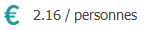 Prix par personne des recettes